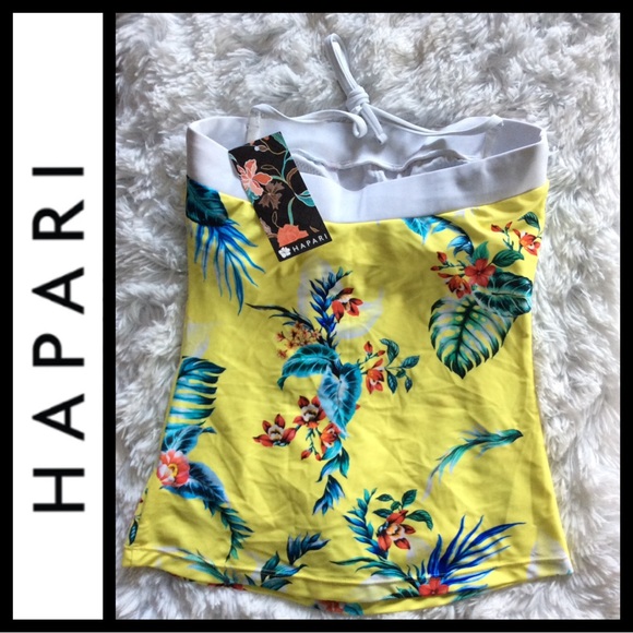 NWT Hapari Limoncello Bandeau Tankini Top - Picture 4 of 6